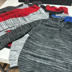 Jumping Beans bundle of 4 size 3T long sleeve sweater 3/4 zip shirts